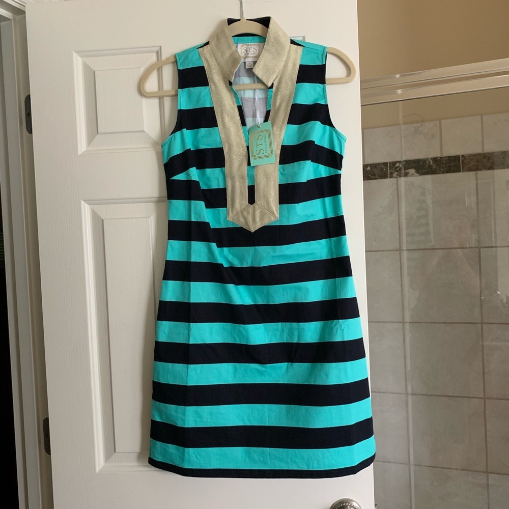 Sail to Sable Striped Dress - New with Tags